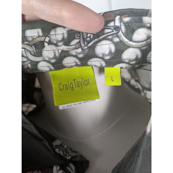 Craig Taylor Blouse Womens Large Silk Lavish Pearls Fiona 90s Y2K Career Office - Picture 6 of 7